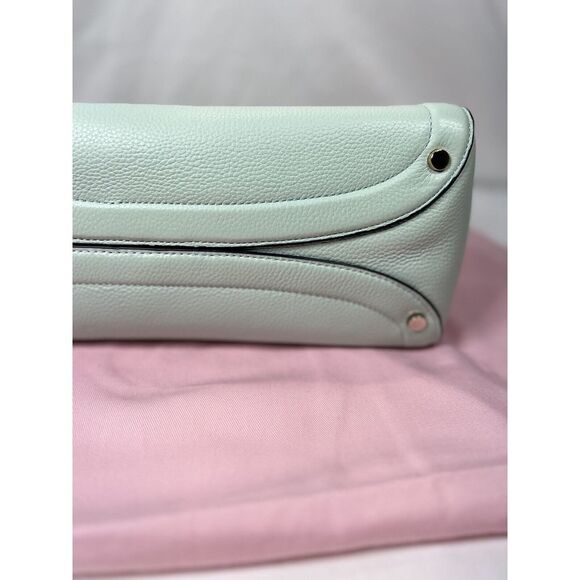 New Kate Spade Knott Pebble Leather Large Satchel Chrystal Blue / Dust bag - Picture 10 of 16